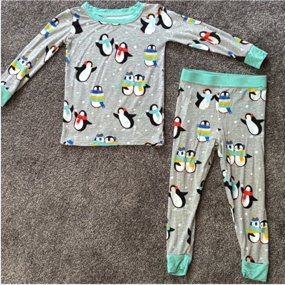 Little Sleepies Penguin Party 2-piece Pajama Set 12-18